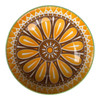 EBOWL55D Ceramic 14cm Bowl - Orange Brown Mandala
