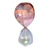 XDG820 Glass Sand Clock - Geometric Clear And Pink
