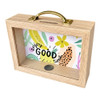 1560D Rectangle Wooden Money Box – Enjoy the Good Times