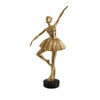 49320 Decor Craft - Gold Ballerina In Graceful Dance Pose