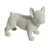 5081 Animal Craft - White Standing Pug Weaved Texture