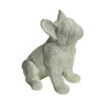 5080 Animal Craft - White Sitting Pug Weaved Texture
