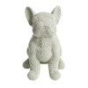 5080 Animal Craft - White Sitting Pug Weaved Texture