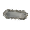 1501019AF Floral Elegance Mirrored Silver Tray 1501019AF Floral Elegance Mirrored Silver Tray