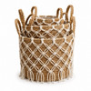 GY501 Woven Baskets (5 Pieces) - Macrame Overlay