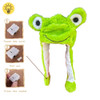 CH2M Polyester Animal Light Up Squeeze Hat - Green Frog