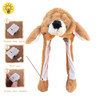 CH2B Polyester Animal Light Up Squeeze Hat - Brown Dog
