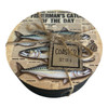 COAST8 Wooden Coaster Set of 6 – Fisherman's Catch – Vintage Newspaper