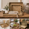 GY060 Woven Tray Set of 3 – Natural Carry Handles