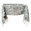 LY2603B Polyester Scarf – Grey Animal Print