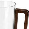 SYE2678 Clear Glass Mug – Dark Wood Handle