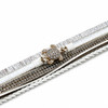 BRSY2 White Crystal Sea Turtle Multi-Strand Magnetic Bracelet