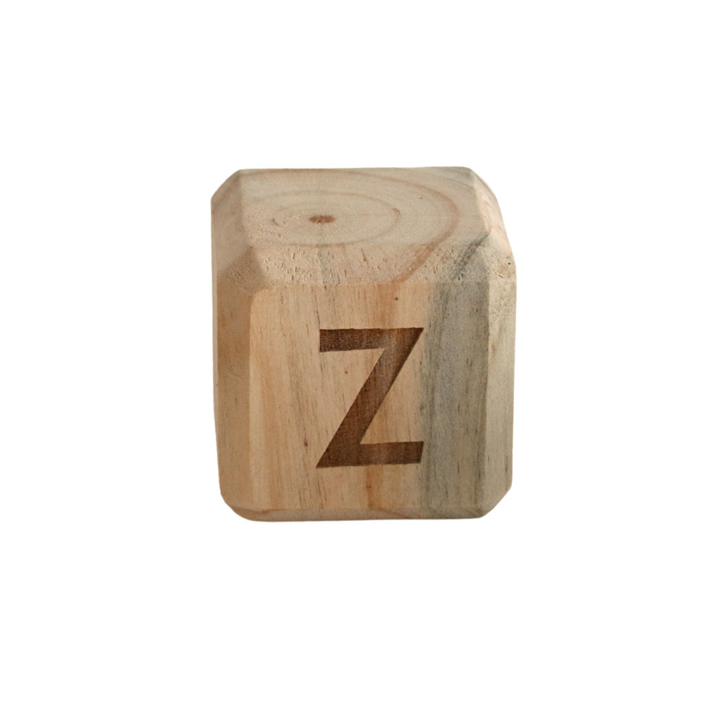 WABZ Wooden Alphabet Block - Z - Bali Trading Wholesale