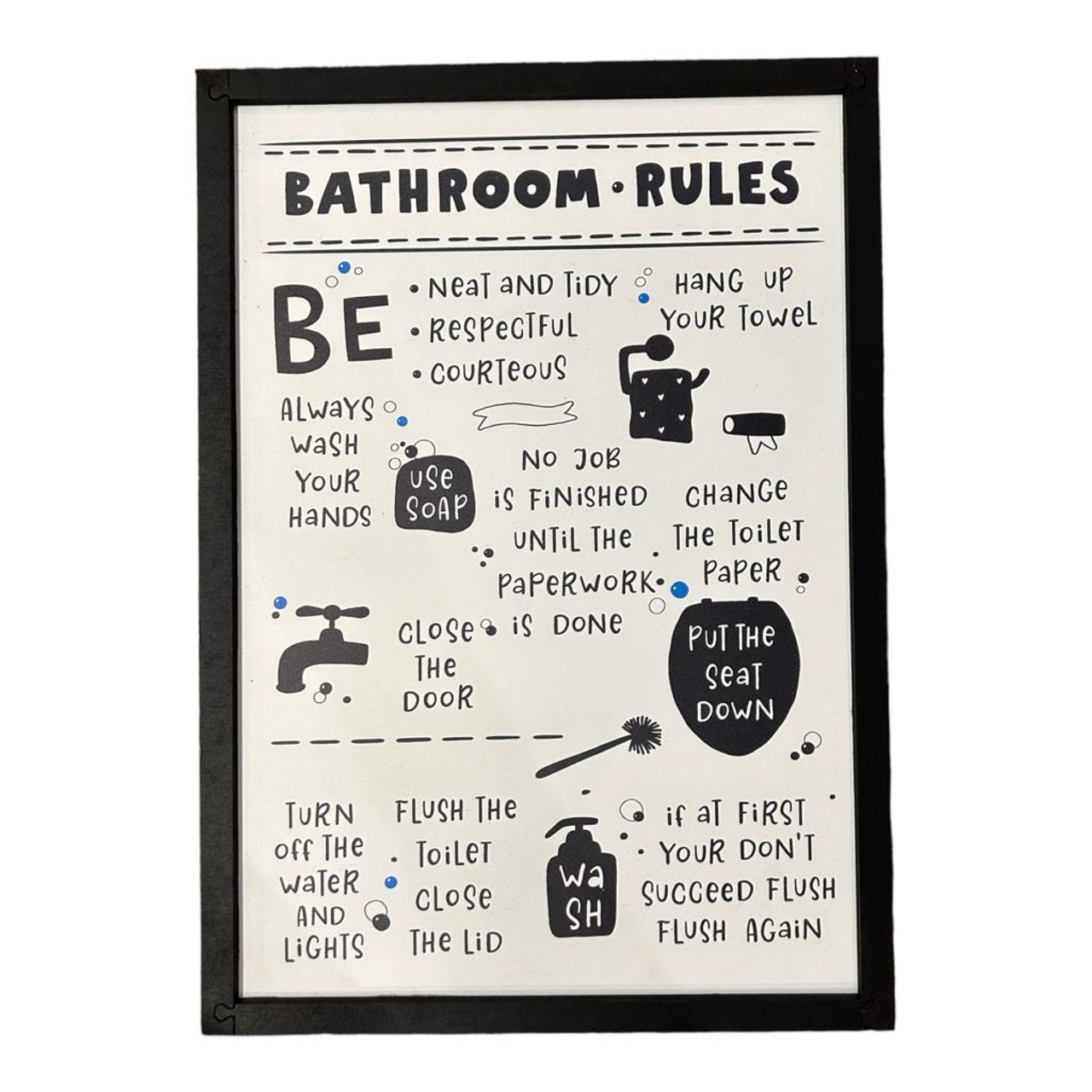 bsign7-bathroom-sign-bathroom-rules-bali-trading-wholesale for Free Printable Bathroom Etiquette Signs BSIGN7 Bathroom Sign - Bathroom Rules - Bali Trading Wholesale for Free Printable Bathroom Etiquette Signs