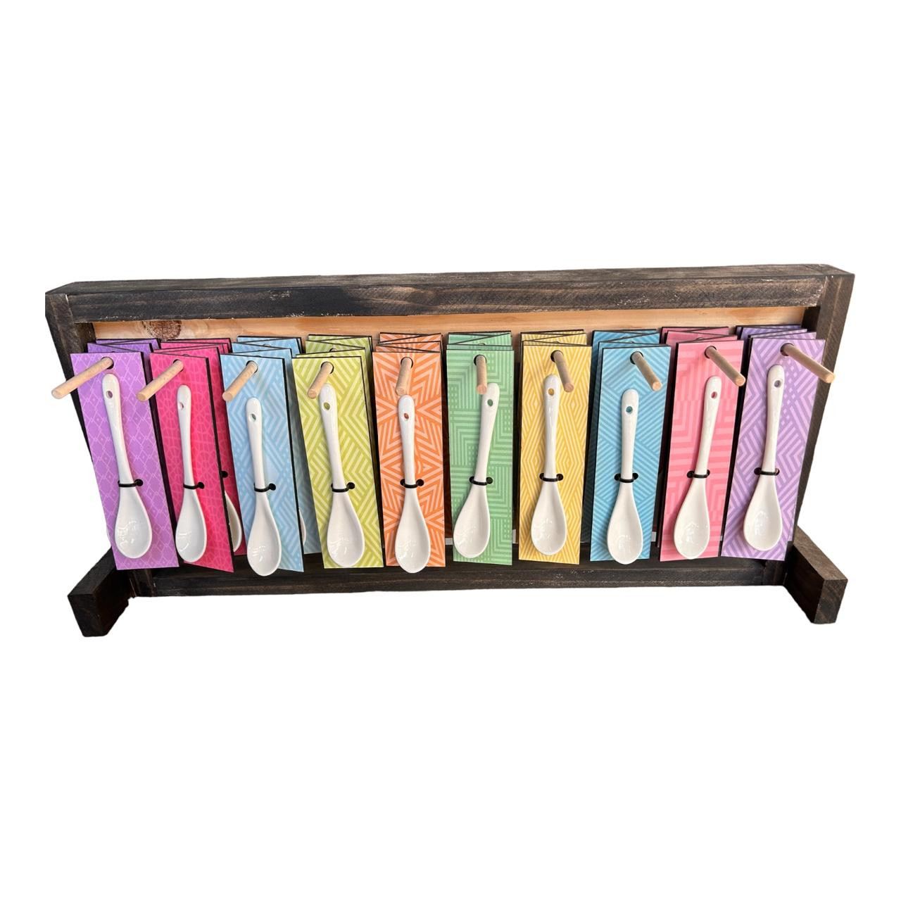 LCSBUN2 Ceramic Spoon Bundle 50 Spoons - Colourful - Bali Trading