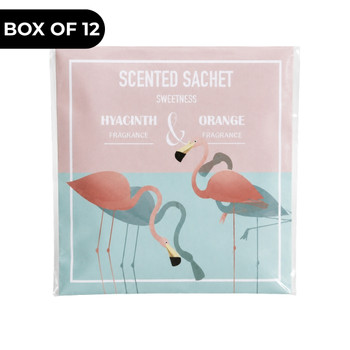 XB051B Hanging Fragrance Sachet (Box of 12) -  Hyacinth & Orange