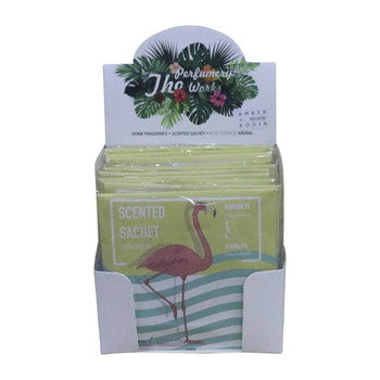 XB051F Qty 12 Fragrance Sachets Amber And Rosin