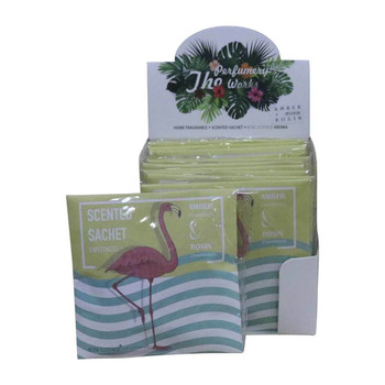 XB051F Qty 12 Fragrance Sachets Amber And Rosin