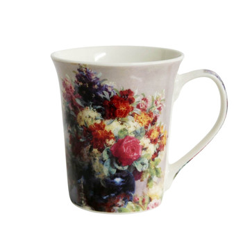 BPM4090CA Ceramic Mug - Red Flowers