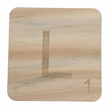 WSLL 10pc Wooden Scrabble Letter L