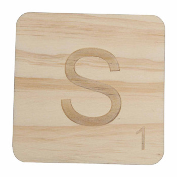WSLS 10pc Wooden Scrabble Letter S