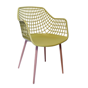 1692M Mustard Diamond Back Chair