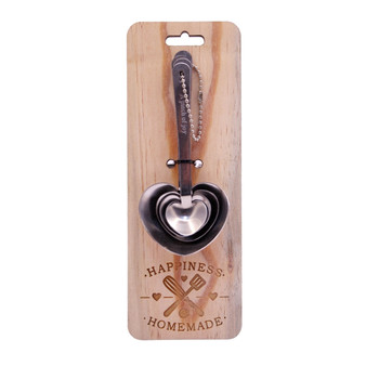 MSPOON3 Measuring Spoon on Wooden Display - Heart Homemade