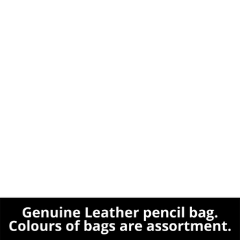 EDLPBAG4 Genuine Leather Edson Long Pencil Bag - REMEMBER TO SMILE