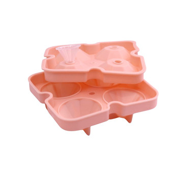 RX5013B Peach 4 Ice Silicone Tray - Diamond Ice