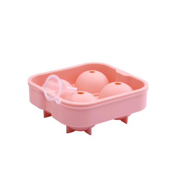 RX5003B Peach 4 Ice Silicone Tray - Ball Ice