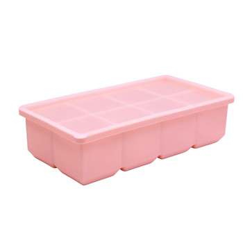 RX5008B Peach 8 Large Ice Cube Tray - Square