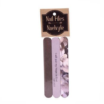 NF012 Nail File Set of Three - Put My Hope In God Psalm 42:11