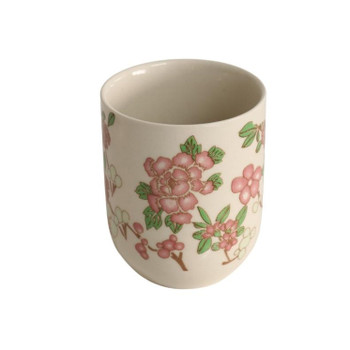 HX4B Ceramic Cup Set of 6 - Pink Cherry Blossoms HX4B Ceramic Cup Set of 6 - Pink Cherry Blossoms