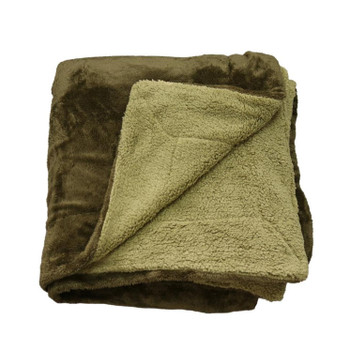BF1A H Luxe Plush Blanket - Green