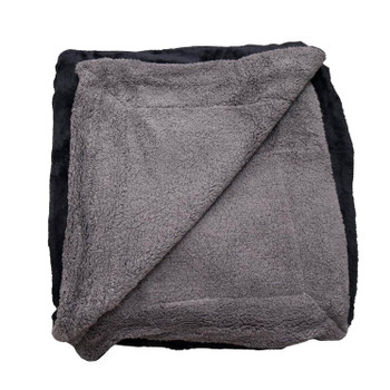 BF1D H Luxe Plush Blanket - Blue Grey