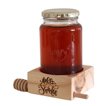 HJAR1 Glass Honey Jar - Hello Sweetie