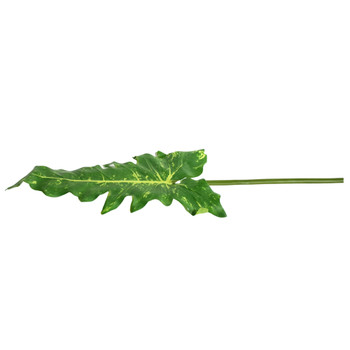 J7218 Artificial Leaf - Green Garden Croton