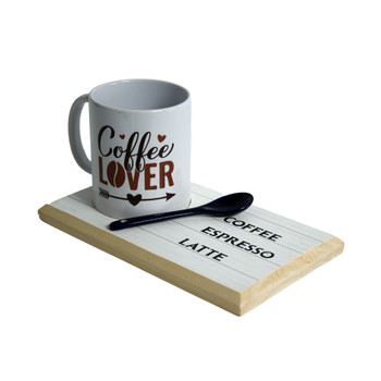 COFF1 Mug Tray With Mug - Coffee Lover
