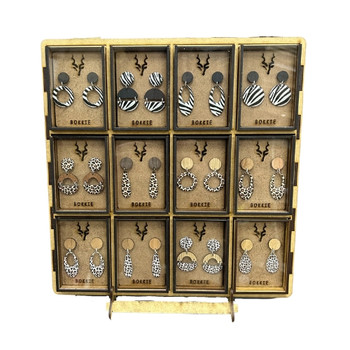 PBD042 Earring 16pc Stand - Kruger Inspired