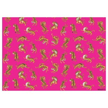 WRAP11 Gift Wrap Sheet - Pink Tiger