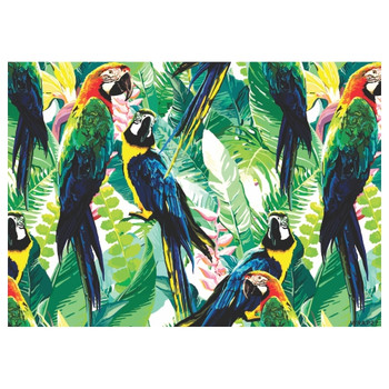 WRAP27 Gift Wrap Sheet - Colourful Parrots