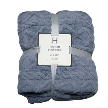 B01F Luxe Soft Blankets - Grey