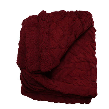 B01I Luxe Soft Blankets - Red