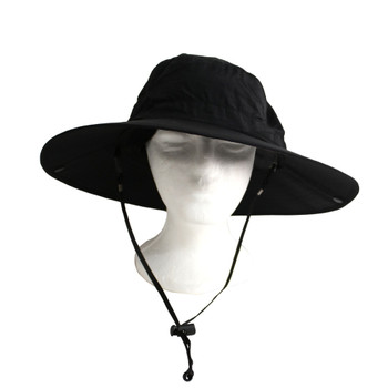 YF2223C Polyester Large Hat - Black