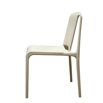 11799CREAM No Arms Stackable Cream Chair