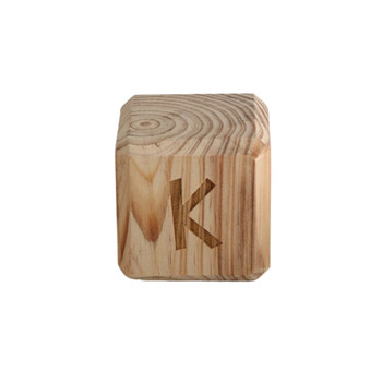 WABK Wooden Alphabet Block - K