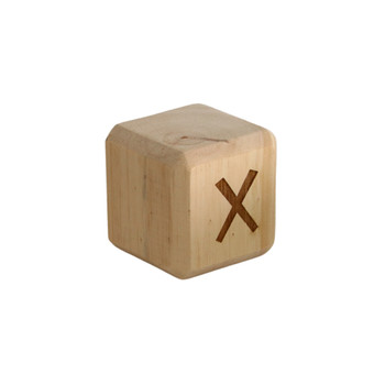 WABX Wooden Alphabet Block - X