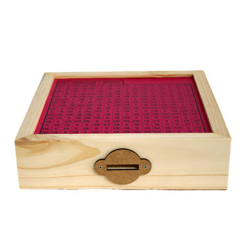 SAVEL2 Large Wooden Money Box - Pink SAVE5000