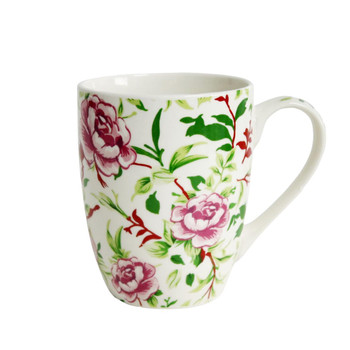 BPM3647D Boxed Gift Mug - Purple Garden Roses