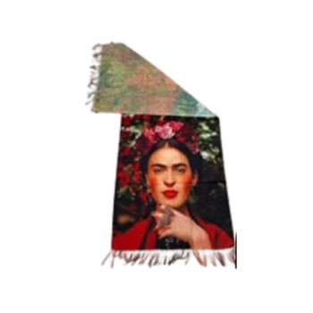 ZZ2324 Cashmere Scarf - Frieda, Garden Roses Headband